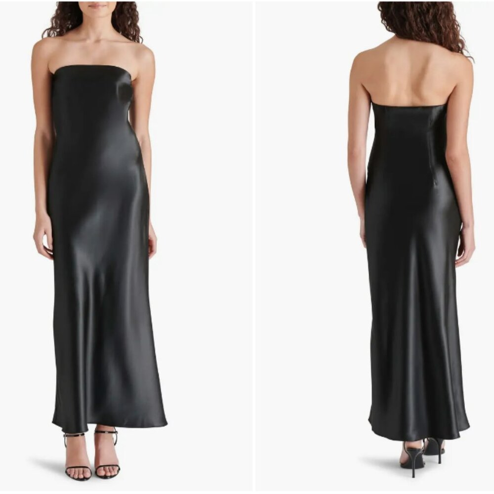 Jessamine Strapless Stretch Satin Dress